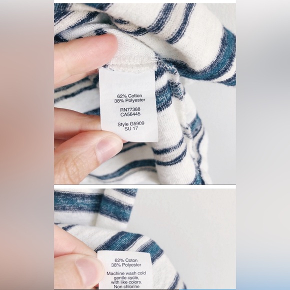 Madewell LIKE NEW Women’s Hifi Shrunken Tee - Vonda Stripe - Medium - Picture 7 of 7